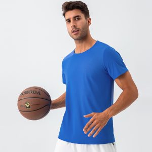 Men’s fast -drying round neck sports short -sleeved T -shirt