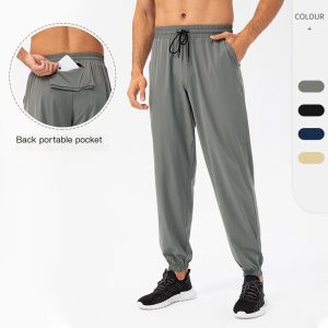 Male loose sports trousers bouquet casual elastic breathable fitness pants