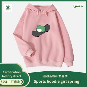 Customized 2024 Spring Autumn sweater for women’s casual sports tops print long sleeve hoodes