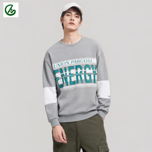 Processing Custom Circle Sweatshirt Men's Spring and Autumn Big Big Blocks Leisure Sports Long Sleeve