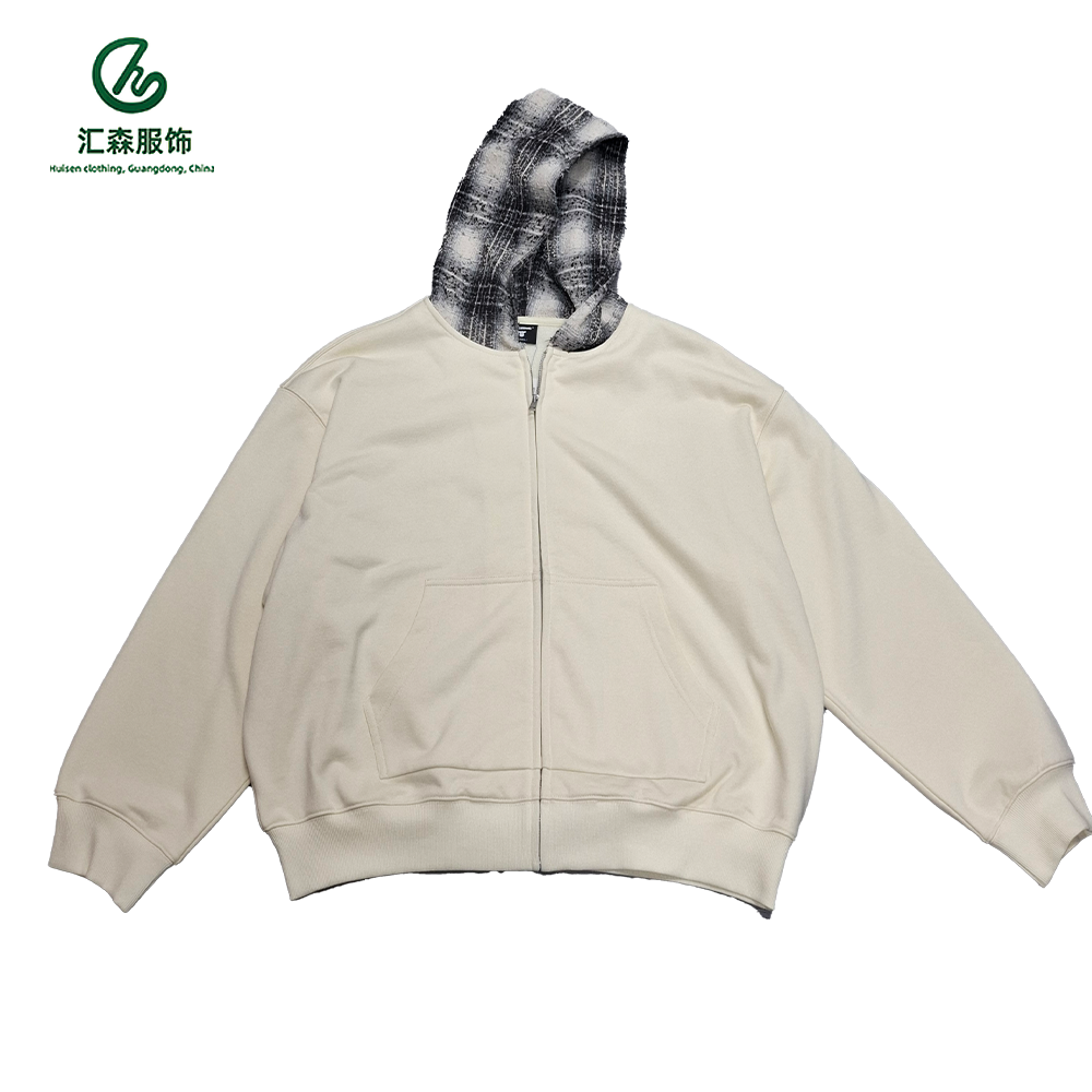 Custom Men's Hoodie 2027 Spring and Autumn Trendy Zip-up Jacket - Image 4